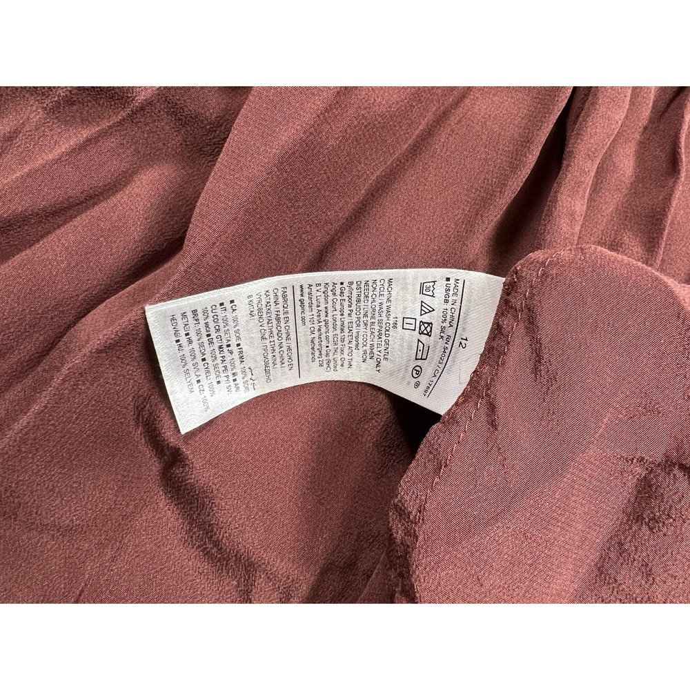 NWT Banana Republic Matte Silk Halter Maxi‎ Dress In Deep Brick Size 12 - Picture 9 of 11